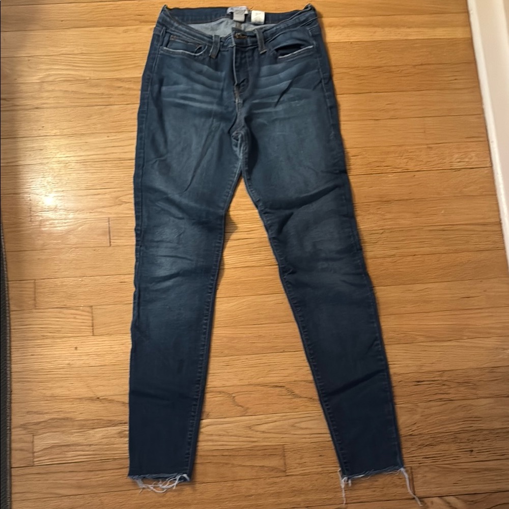 Judy Blue Skinny Jeans Blue Raw Hem
